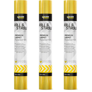 Everbuild Roll & Stroll Premium Carpet Protector 25m x 600mm - Pack of 3