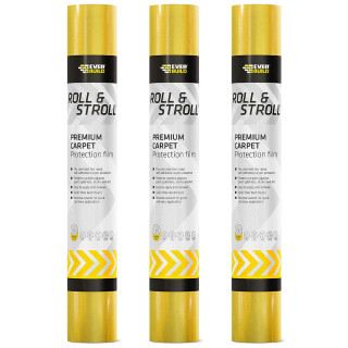 Everbuild Roll & Stroll Premium Carpet Protector 75m x 600mm - Pack of 3