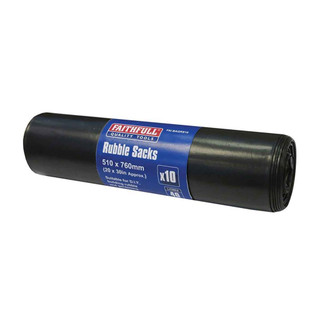 Faithfull Black Heavy Duty Rubble Sacks (10)