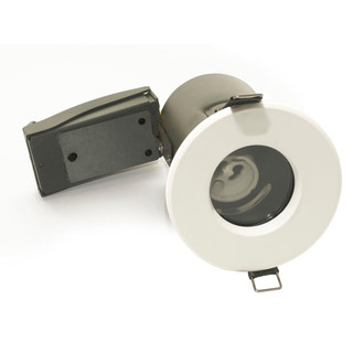 Luceco Fire Rated & IP65 Fixed Downlight for GU10 - White