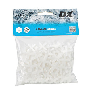 OX Trade Tile Cross Spacers 4mm - Pack of 250 OX Trade Tile Cross Spacers 4mm - Pack of 250