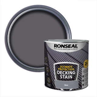 Ronseal Ultimate Protection Decking Stain, Slate - 2.5L Ronseal Ultimate Protection Decking Stain, Slate - 2.5L