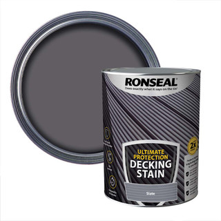 Ronseal Ultimate Protection Decking Stain 5L Slate Ronseal Ultimate Protection Decking Stain 5L Slate