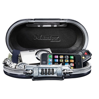 Masterlock Safe Combination lock box with cable Masterlock Safe Combination lock box with cable