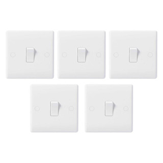 BG 10AX Plate Switch 1 Gang 2 Way - Pack of 5 BG 10AX Plate Switch 1 Gang 2 Way - Pack of 5