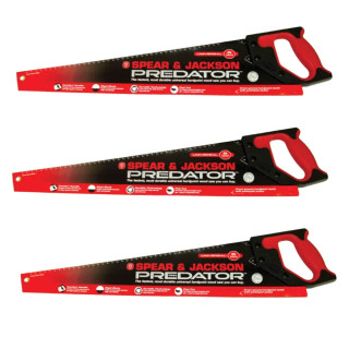 Spear & Jackson Predator Universal 550mm / 22 Inch Handsaw - Pack of 3 Spear & Jackson Predator Universal 550mm / 22 Inch Handsaw - Pack of 3