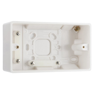 BG Electrical 800 Series 2-Gang Surface Pattress Box 50mm BG Electrical 800 Series 2-Gang Surface Pattress Box 50mm