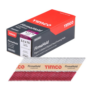 FirmaHold 3.1 x 75mm, 34° Ring Shank Galvanised Nails - Box of 1100 FirmaHold 3.1 x 75mm, 34° Ring Shank Galvanised Nails - Box of 1100