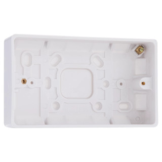 BG Electrical 800 Series 2-Gang Surface Pattress Box 32mm BG Electrical 800 Series 2-Gang Surface Pattress Box 32mm