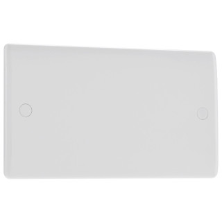 BG Electrical 800 Series 2-Gang Blanking Plate White BG Electrical 800 Series 2-Gang Blanking Plate White