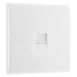 BG Electrical 800 Series Master Telephone Socket White BG Electrical 800 Series Master Telephone Socket White