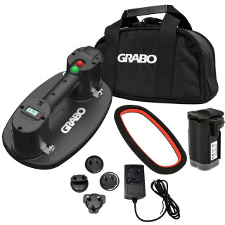 GRABO PRO Cordless Vacuum Lifter, Standard Seal, 1x 2.6Ah Battery, Charger & Case