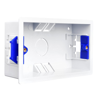 BG Electrical 2-Gang Dry Lining Knockout Box 35mm BG Electrical 2-Gang Dry Lining Knockout Box 35mm