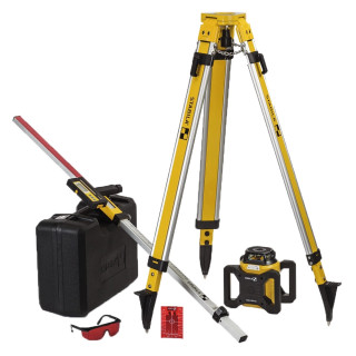 Stabila LAR160LSET Motorised Self-Levelling Rotating Red Laser with Receiver, Tripod and Staff Stabila LAR160LSET Motorised Self-Levelling Rotating Red Laser with Receiver, Tripod and Staff
