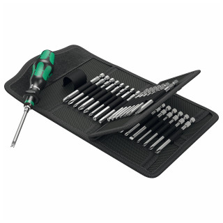 Wera 33 Piece Kraftform Kompakt '62' Interchangeable Blade Screwdriver Set Wera 33 Piece Kraftform Kompakt '62' Interchangeable Blade Screwdriver Set