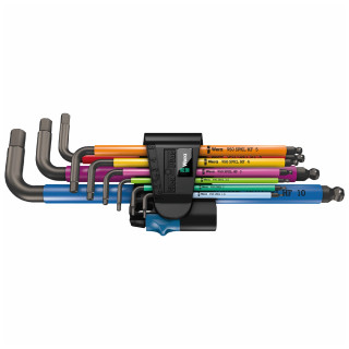 Wera 9 Piece '950/9' Multicolour Hex-Plus L-Key Set