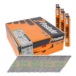 Paslode 34° 63 x 2.8mm Bright IM350+ Collated Nails - Pack of 3300 Paslode 34° 63 x 2.8mm Bright IM350+ Collated Nails - Pack of 3300