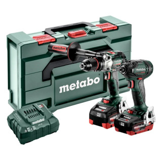 Metabo 2 Piece 18V Brushless Power Tool Kit, 2x 5.5Ah Batteries, Charger & Case Metabo 2 Piece 18V Brushless Power Tool Kit, 2x 5.5Ah Batteries, Charger & Case