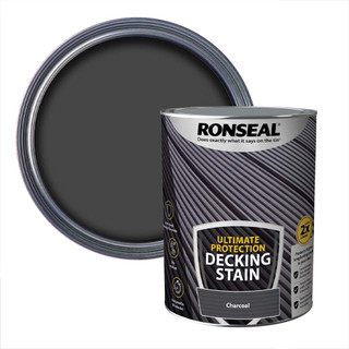 Ronseal Ultimate Protection Decking Stain 5L Charcoal Ronseal Ultimate Protection Decking Stain 5L Charcoal