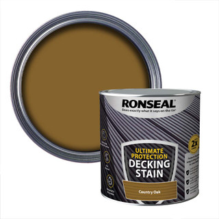 Ronseal Ultimate Protection Decking Stain, Country Oak - 2.5L Ronseal Ultimate Protection Decking Stain, Country Oak - 2.5L