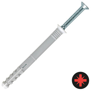 Fischer 8 x 120mm N-S Nylon Hammerfix Screws - Pack of 50 Fischer 8 x 120mm N-S Nylon Hammerfix Screws - Pack of 50