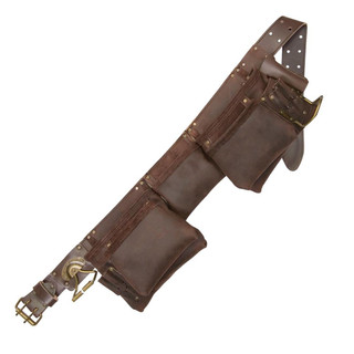 Kunys Oil Leather Construction Apron 12 Pocket
