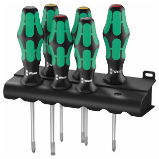 Wera 6 Piece Kraftform 335/350/355/6 Screwdriver Set Wera 6 Piece Kraftform 335/350/355/6 Screwdriver Set