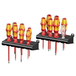 Wera 14 Piece Kraftform 'Big Pack 100' VDE Screwdriver Set Wera 14 Piece Kraftform 'Big Pack 100' VDE Screwdriver Set