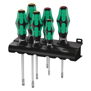 Wera 6 Piece Kraftform '334/6' Screwdriver Set Wera 6 Piece Kraftform '334/6' Screwdriver Set