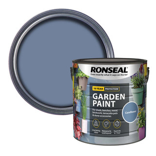 Ronseal Garden Paint, Cornflower - 2.5L Ronseal Garden Paint, Cornflower - 2.5L