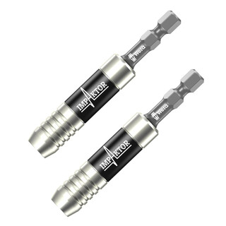 Wera Impaktor '897/4' TriTorsion Bit Holder With Retaining Ring - 1/4'' x 75mm - Pack of 2 Wera Impaktor '897/4' TriTorsion Bit Holder With Retaining Ring - 1/4'' x 75mm - Pack of 2