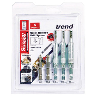 Trend Snappy SNAP/DBG/A 5 Piece Drill Bit Guide Set Trend Snappy SNAP/DBG/A 5 Piece Drill Bit Guide Set