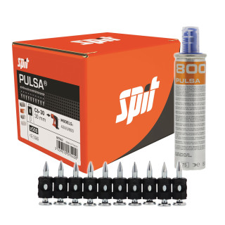 Spit Pulsa 30mm x 2.6mm C6 Concrete Pins - Pack of 500 Spit Pulsa 30mm x 2.6mm C6 Concrete Pins - Pack of 500