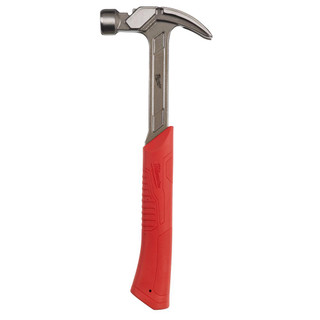 Milwaukee 16oz (0.45kg) Steel Curved Claw Hammer Milwaukee 16oz (0.45kg) Steel Curved Claw Hammer
