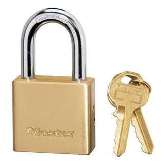 Masterlock 38mm Wide Thick Brass Body Padlock Masterlock 38mm Wide Thick Brass Body Padlock