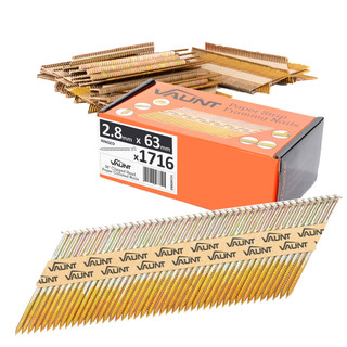 Vaunt 63mm x 2.8mm 34° Angled Framing Nails - Pack of 1716 Vaunt 63mm x 2.8mm 34° Angled Framing Nails - Pack of 1716