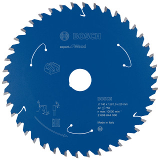 Bosch 140 x 20mm 42T Expert for Wood Circular Saw Blade Bosch 140 x 20mm 42T Expert for Wood Circular Saw Blade
