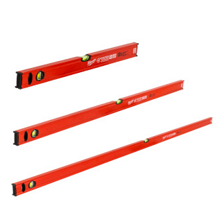 Milwaukee 3 Piece Slim Box Level Set (600mm, 1200mm & 1800mm) Milwaukee 3 Piece Slim Box Level Set (600mm, 1200mm & 1800mm)