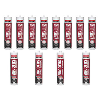 Soudal Trade Exterior Frame Silicone - White (270ml) Box of 12 Soudal Trade Exterior Frame Silicone - White (270ml) Box of 12