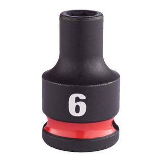 Milwaukee 6mm 3/8” Sq. SHOCKWAVE Impact Standard Socket
