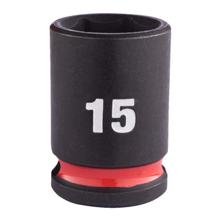 Milwaukee 15mm 3/8” Sq. SHOCKWAVE Impact Standard Socket