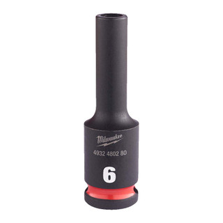 Milwaukee 6mm 3/8” Sq. SHOCKWAVE Impact Deep Socket