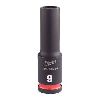 Milwaukee 9mm 3/8” Sq. SHOCKWAVE Impact Deep Socket