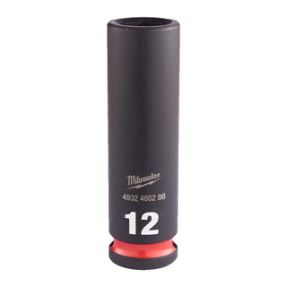Milwaukee 12mm 3/8” Sq. SHOCKWAVE Impact Deep Socket