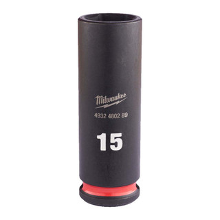 Milwaukee 15mm 3/8” Sq. SHOCKWAVE Impact Deep Socket
