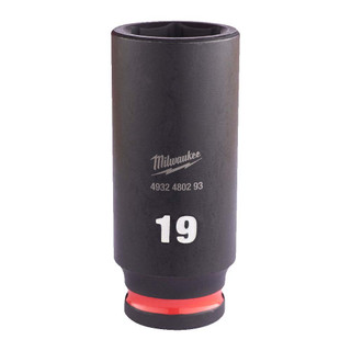 Milwaukee 19mm 3/8” Sq. SHOCKWAVE Impact Deep Socket