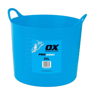 OX P110620 Pro Heavy Duty Flexi Tub (20 Litre - 4.4 Gallon)