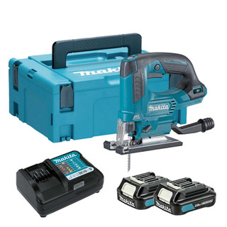 Makita JV103DSAJ 12V CXT Brushless Jigsaw, 2x 2.0Ah Batteries, Charger & MakPac Case Makita JV103DSAJ 12V CXT Brushless Jigsaw, 2x 2.0Ah Batteries, Charger & MakPac Case