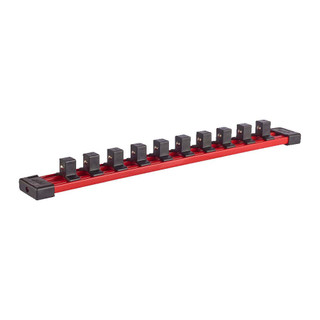 Milwaukee 350mm Socket Rail & 1/2" Sq. Socket Clips Milwaukee 350mm Socket Rail & 1/2" Sq. Socket Clips