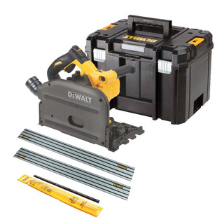Dewalt DCS520 54V XR FLEXVOLT Brushless Plunge Saw - Body, 2x Guide Rail, Connector & Case Dewalt DCS520 54V XR FLEXVOLT Brushless Plunge Saw - Body, 2x Guide Rail, Connector & Case